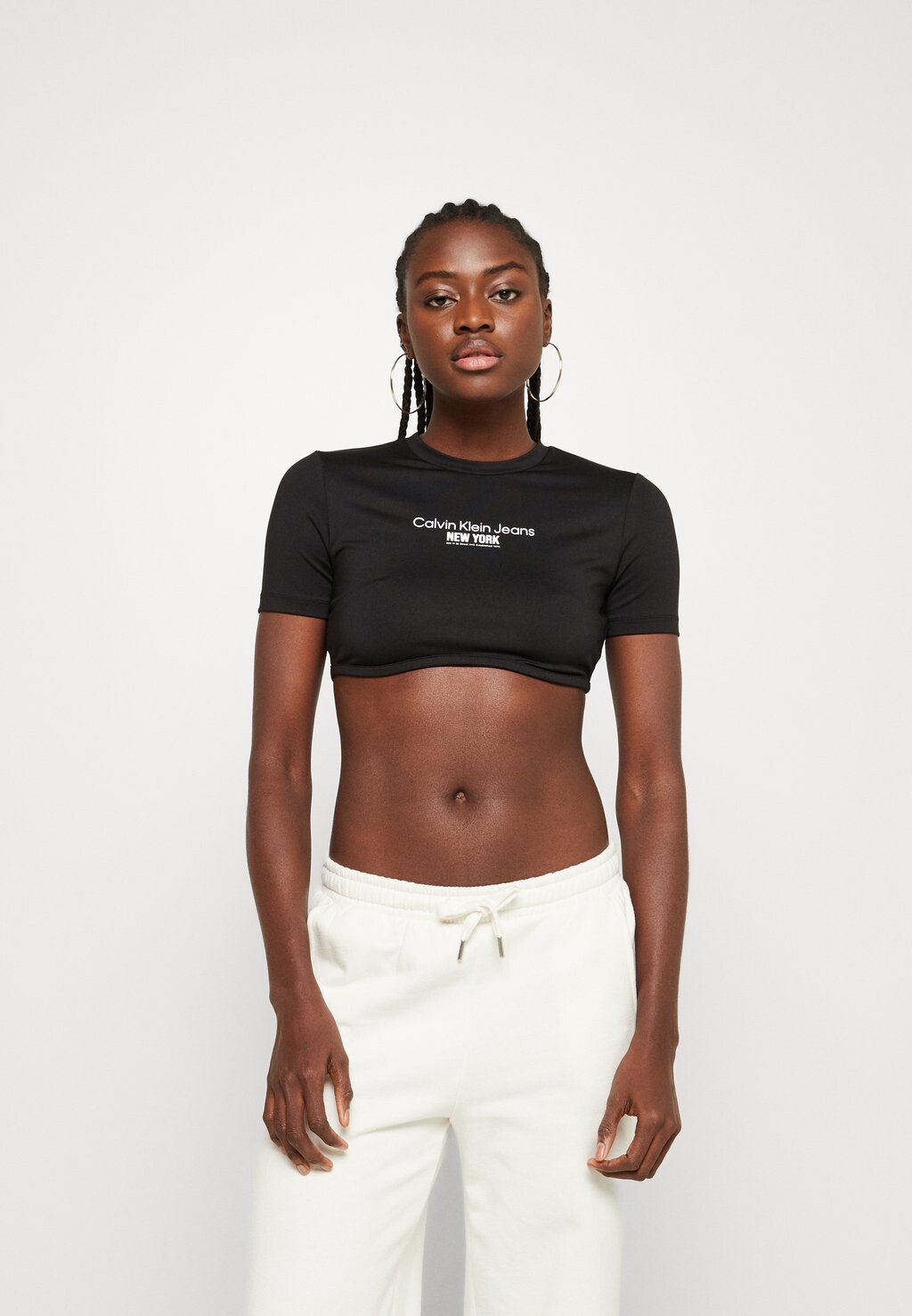 

Футболка с принтом Calvin Klein Jeans, Черный