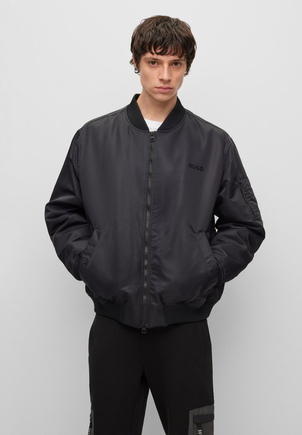 

Бомбер Chaquetas HUGO БАЙЛЕР, черный