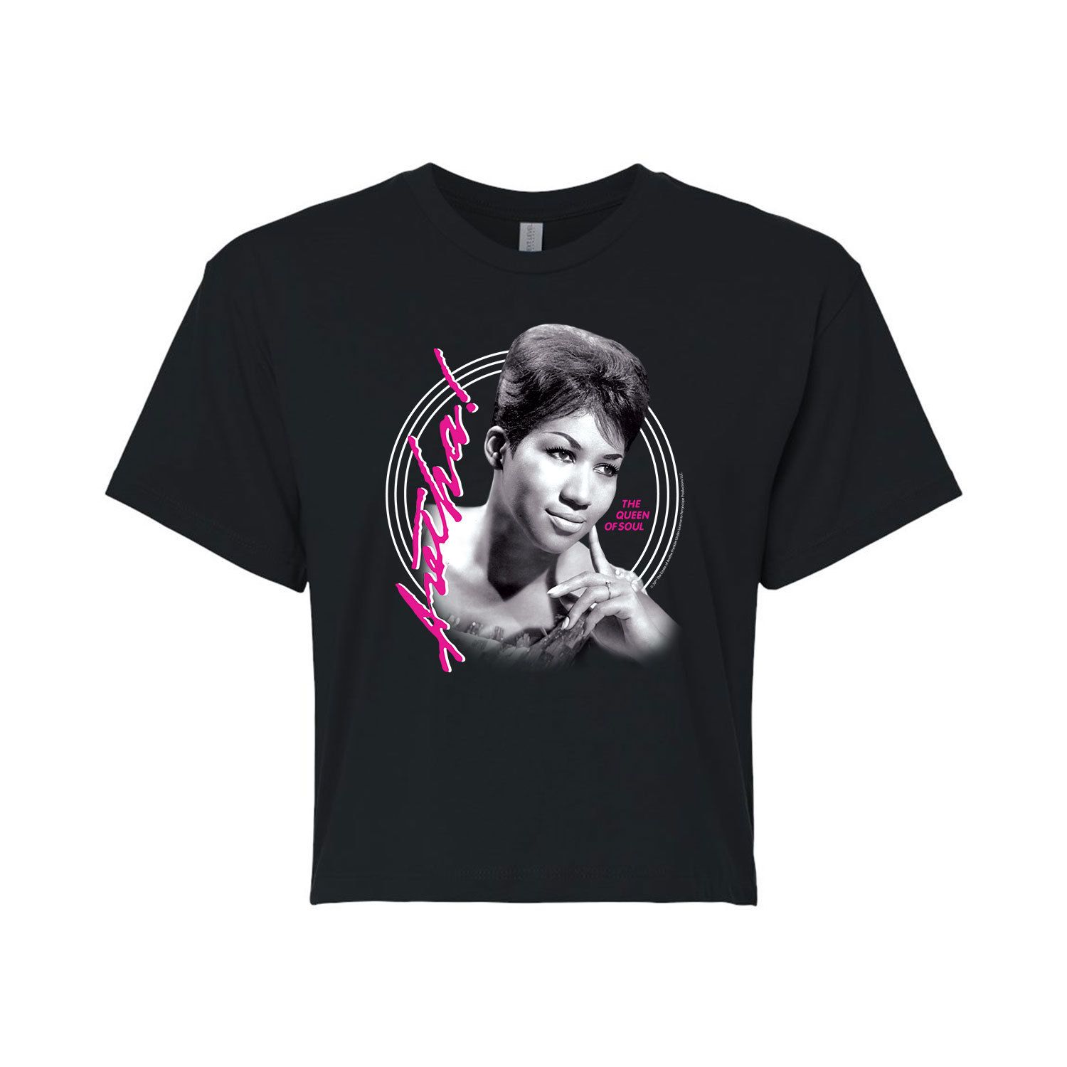 Укороченная футболка с рисунком Aretha Franklin Soul Queen для юниоров Licensed Character aretha franklin lady soul vinyl 180 gram