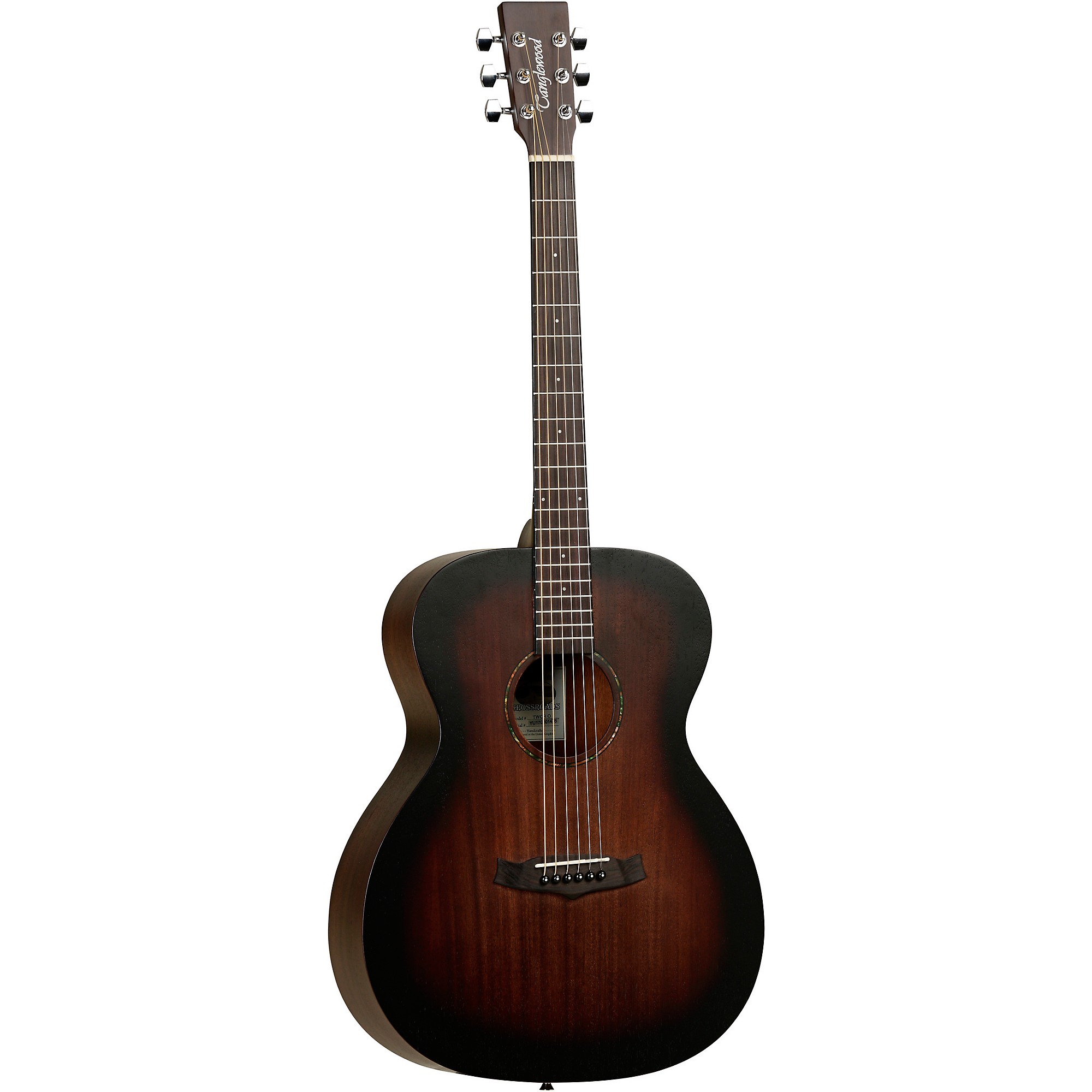 Акустическая гитара Tanglewood TWCR O Crossroads Folk Size из красного дерева с верхом из красного дерева Whisky Barrel Burst