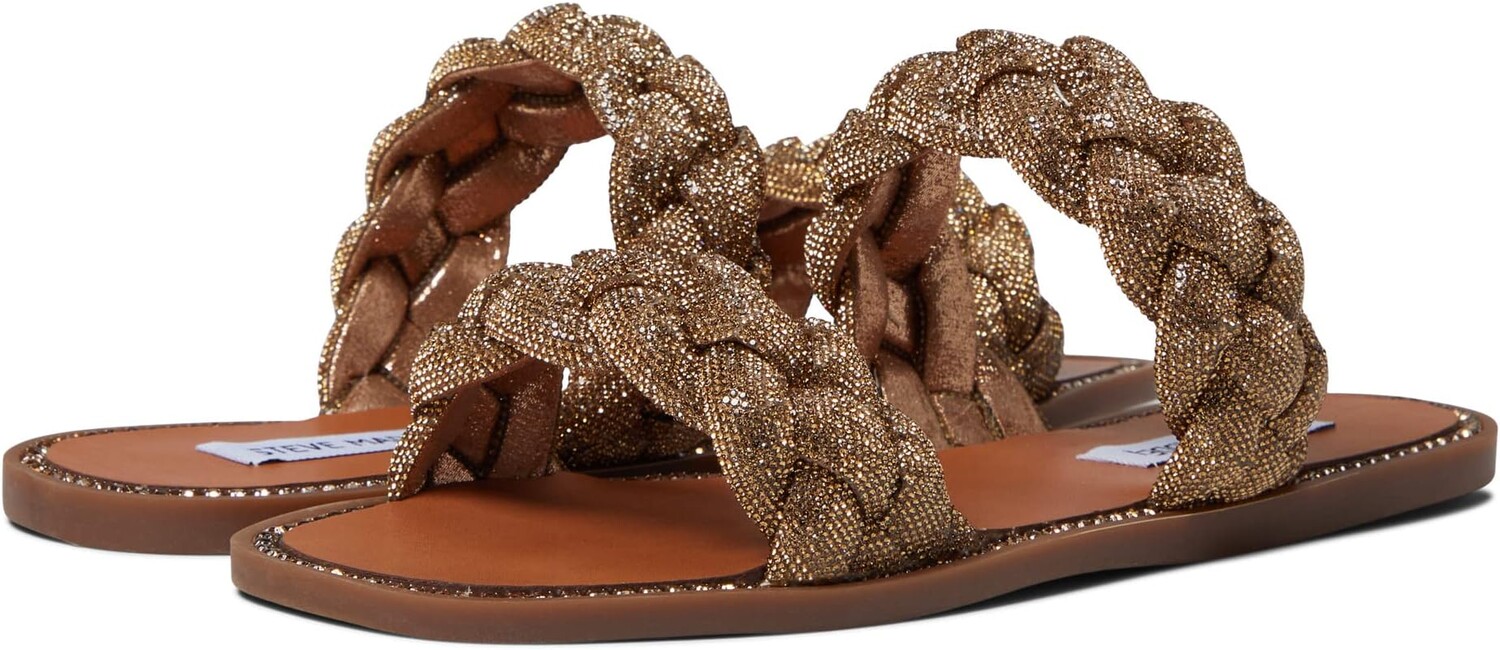 

Сандалии на плоской подошве Newbie Sandal Steve Madden, бронза