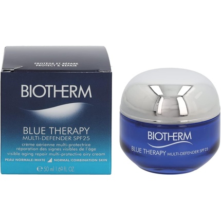 Крем Blue Therapy Multi-Defender Spf 25 для нормальной и комбинированной кожи, 1,69 унции, Biotherm крем для лица для нормальной кожи spf25 biotherm blue therapy multi defender spf 25 50 мл