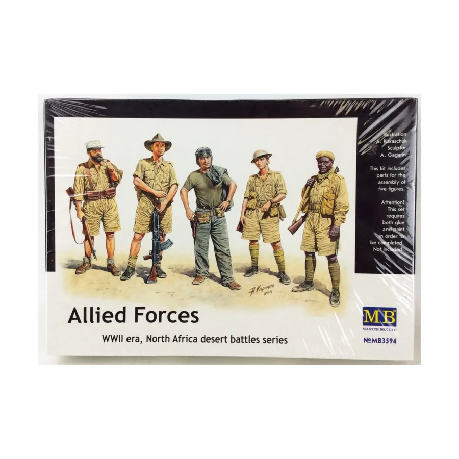 

Союзные войска, WWII Models - Civilians & Assorted (1:35) (Master Box)