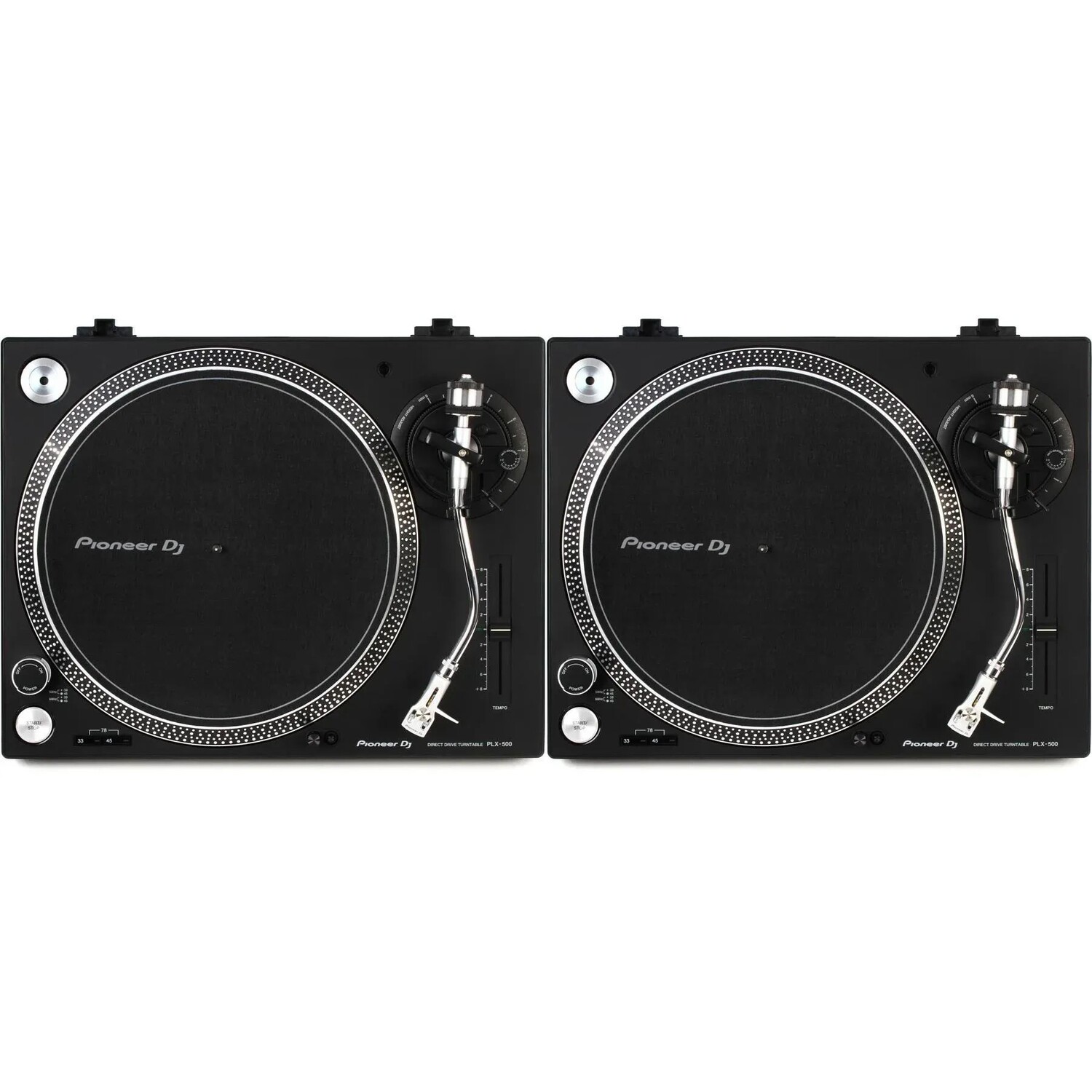 

Проигрыватель проигрывателя Pioneer DJ PLX-500 с прямым приводом — пара
