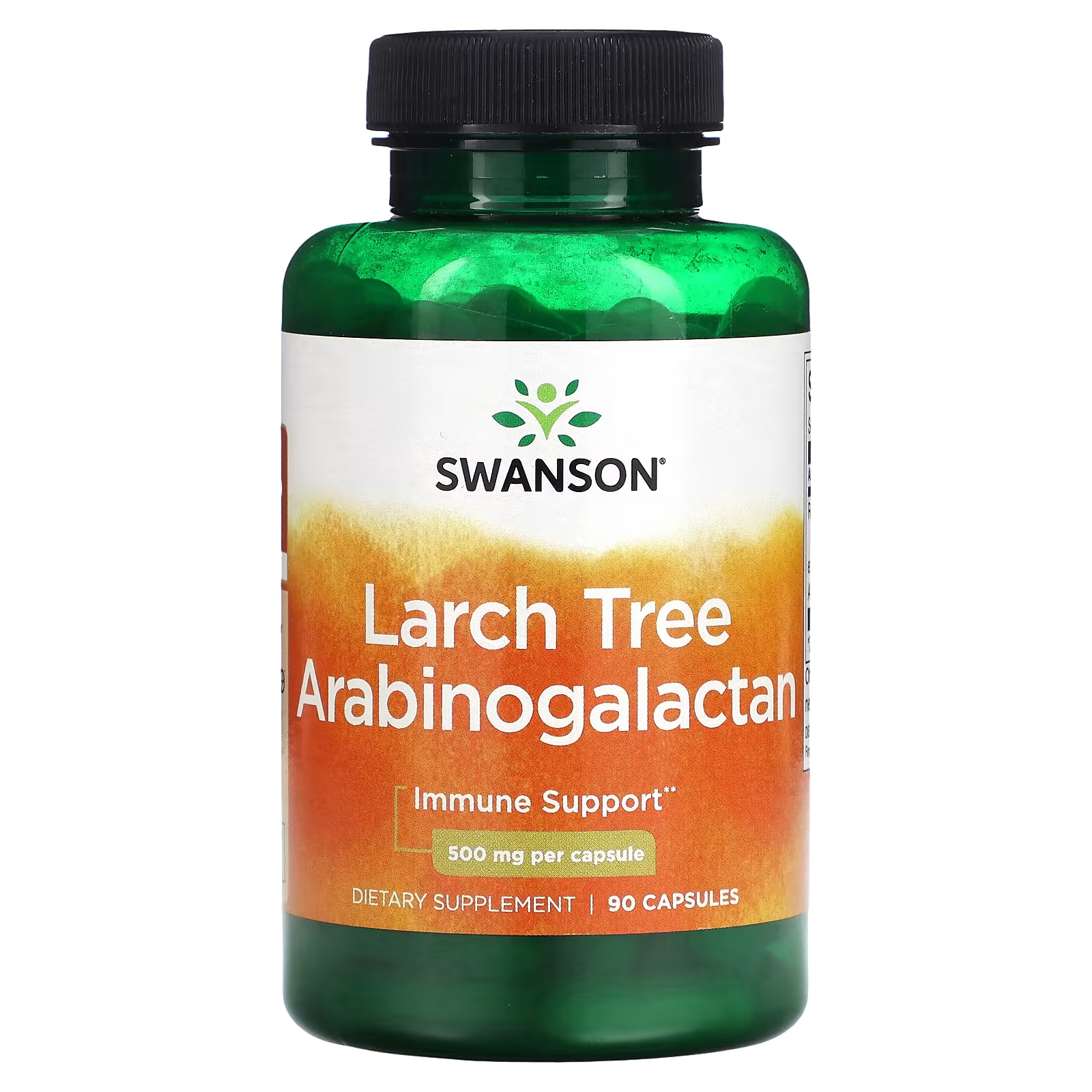 Swanson Larch Tree Арабиногалактан 500 мг 90 капсул swanson fiberaid лиственница арабиногалактан ag 250 г 8 8 унции