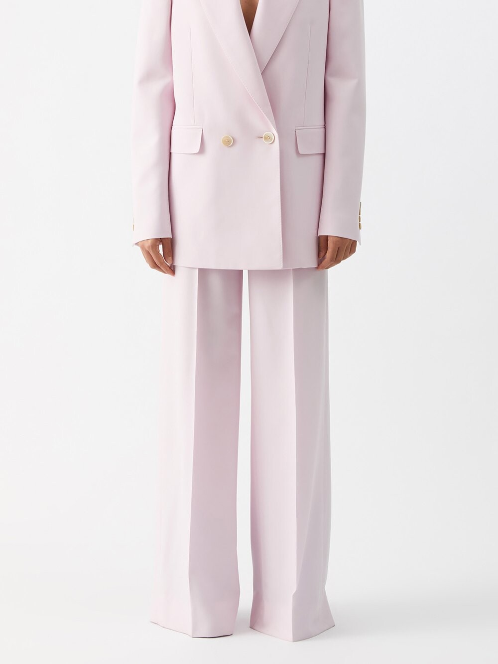 

Классические брюки широкого кроя Alexander McQueen, розовый