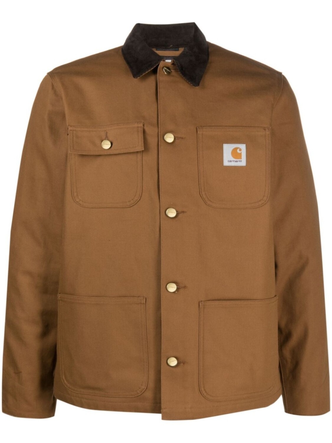 

Carhartt WIP куртка-рубашка Michigan с нашивкой-логотипом, коричневый