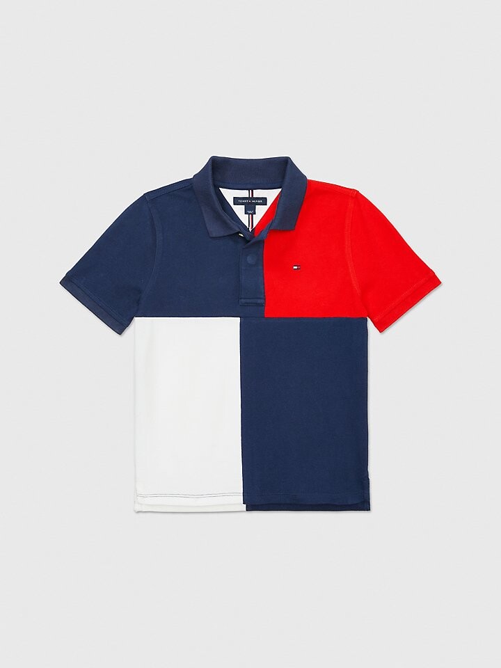 

Поло с цветными блоками Tommy Adaptive