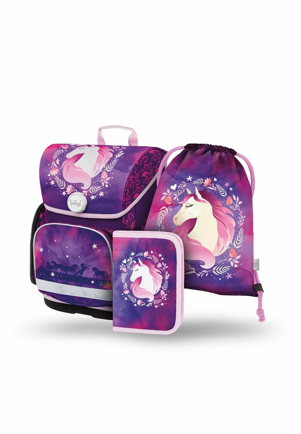 

Рюкзак 3 Set Baagl, фиолетовый