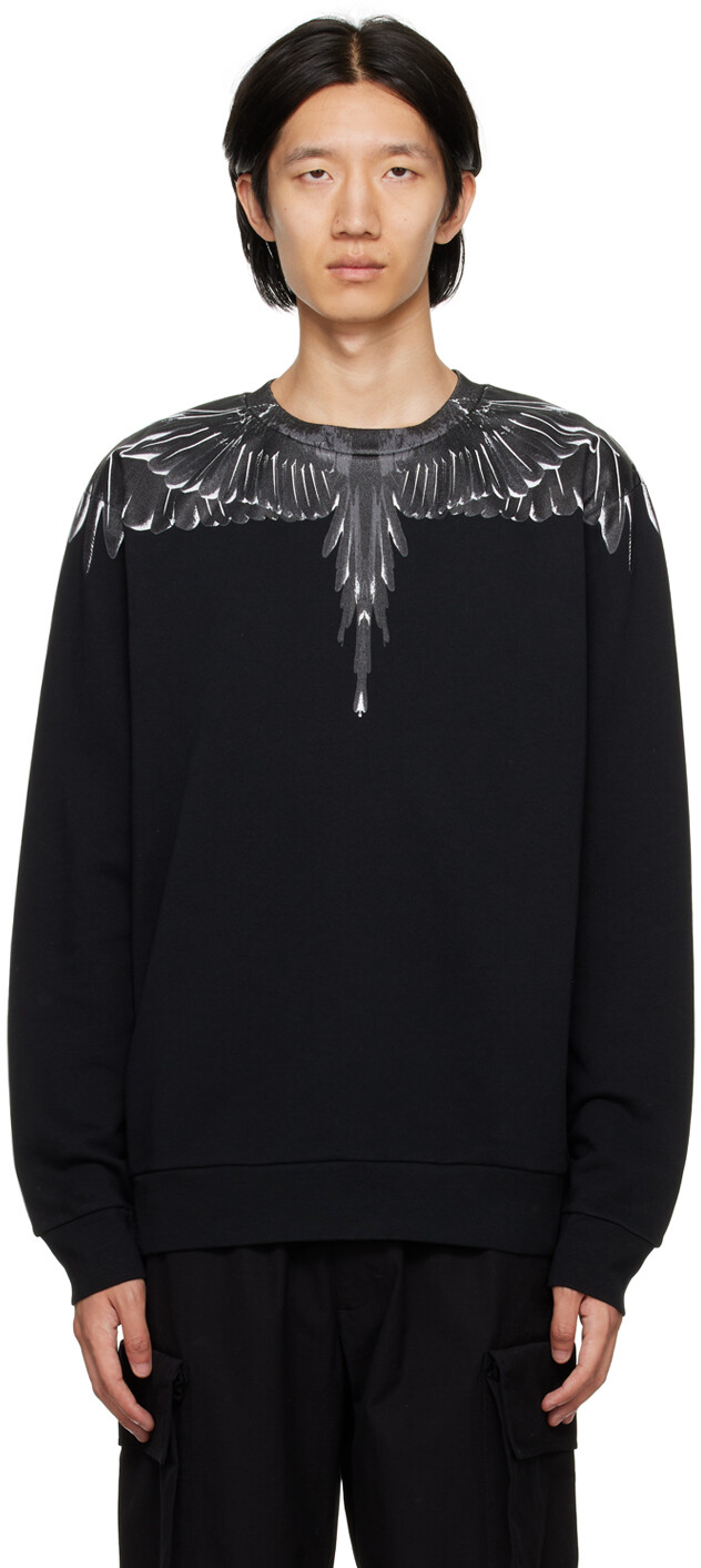 

Черный свитшот с принтом Marcelo Burlon County of Milan