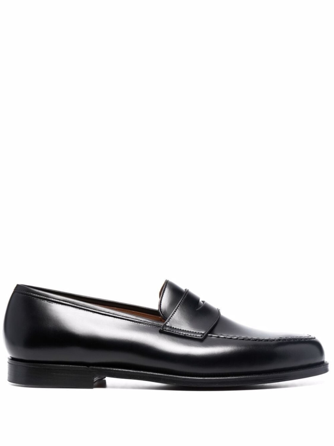 

Crockett & Jones лоферы с миндалевидным носком, черный