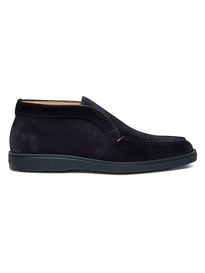 

Замшевые слипоны Santoni, синий