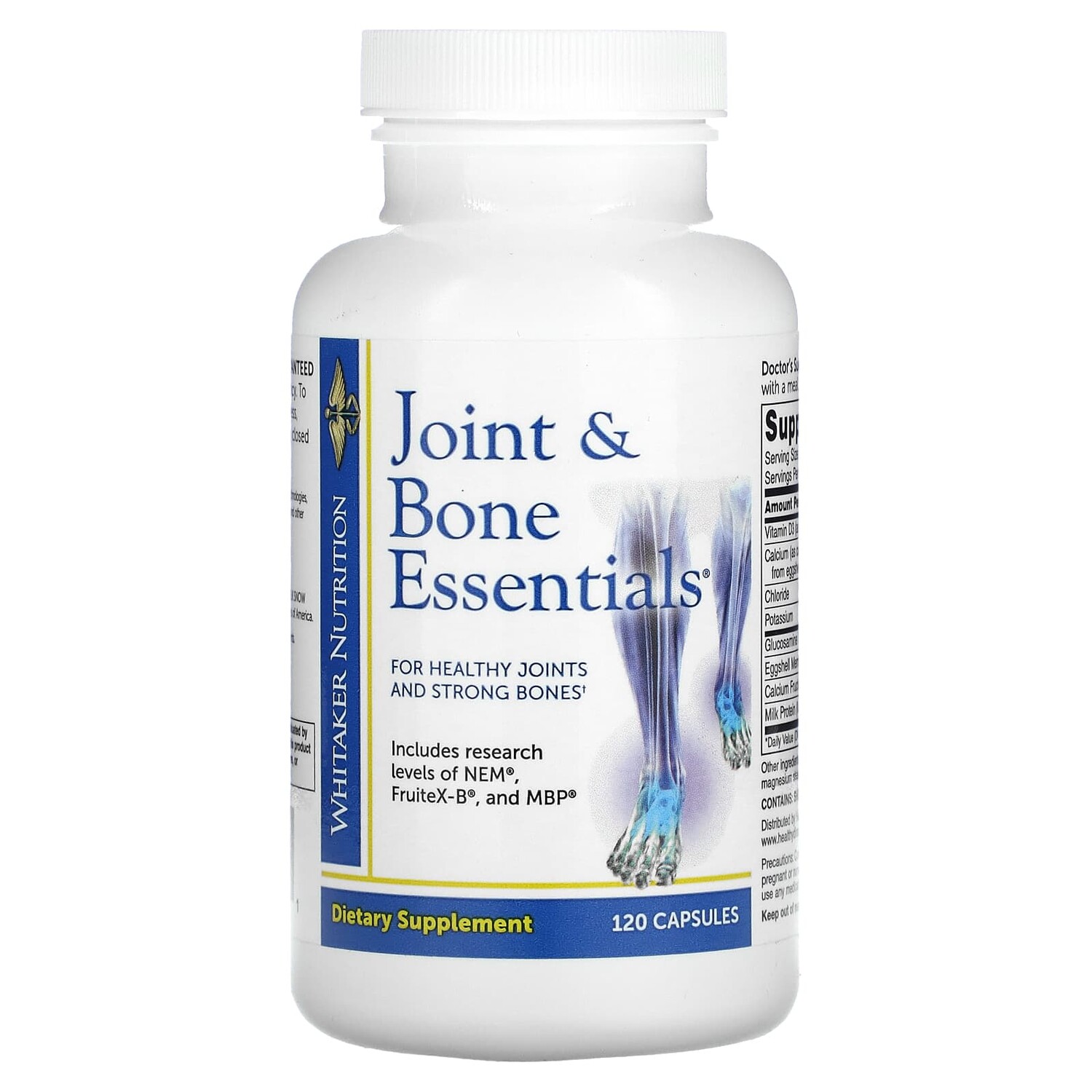 

Joint & Bone Essentials, 120 капсул, Whitaker Nutrition
