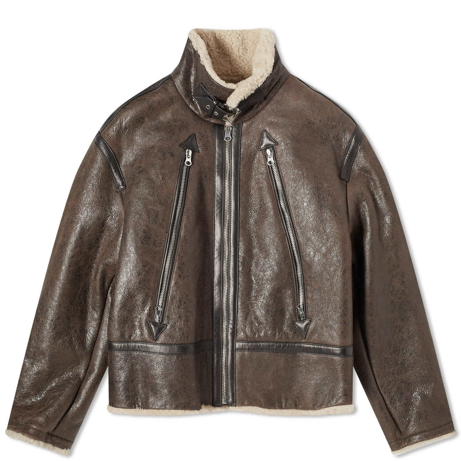 

Куртка Mm6 Maison Margiela Shearling, коричневый
