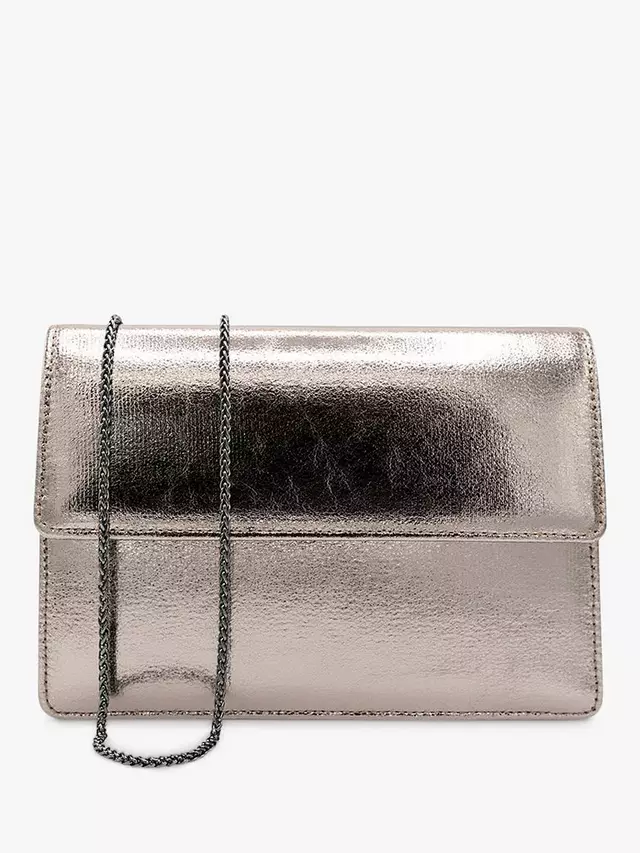 

Клатч Paradox London Darlene Metallic, цвет pewter