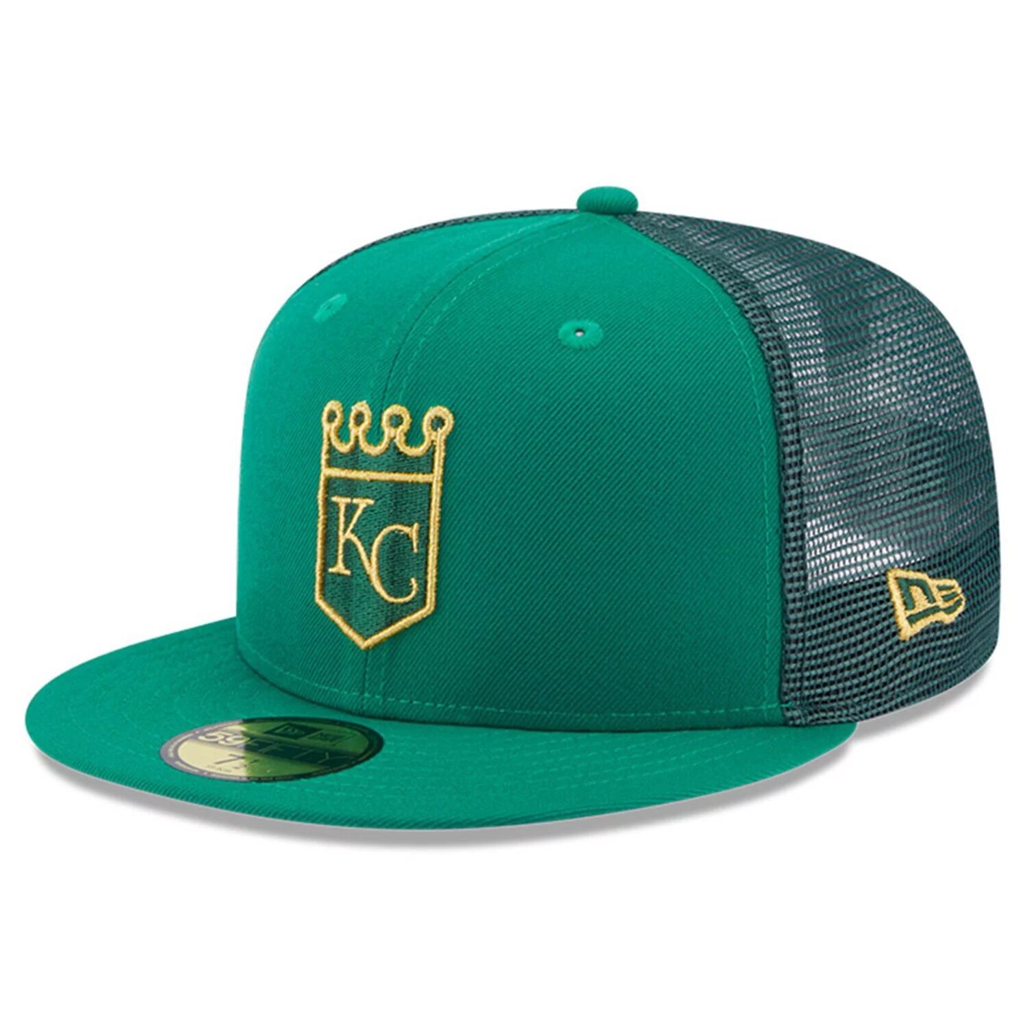 

Мужская облегающая шляпа New Era Kelly Green Kansas City Royals 2023 ко Дню Святого Патрика 59FIFTY