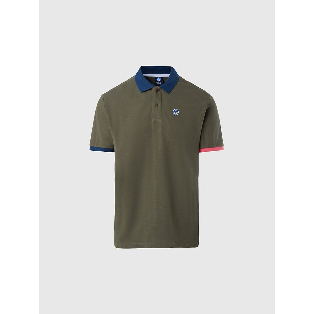 

Поло North Sails Combo Colors Cuff, зеленый