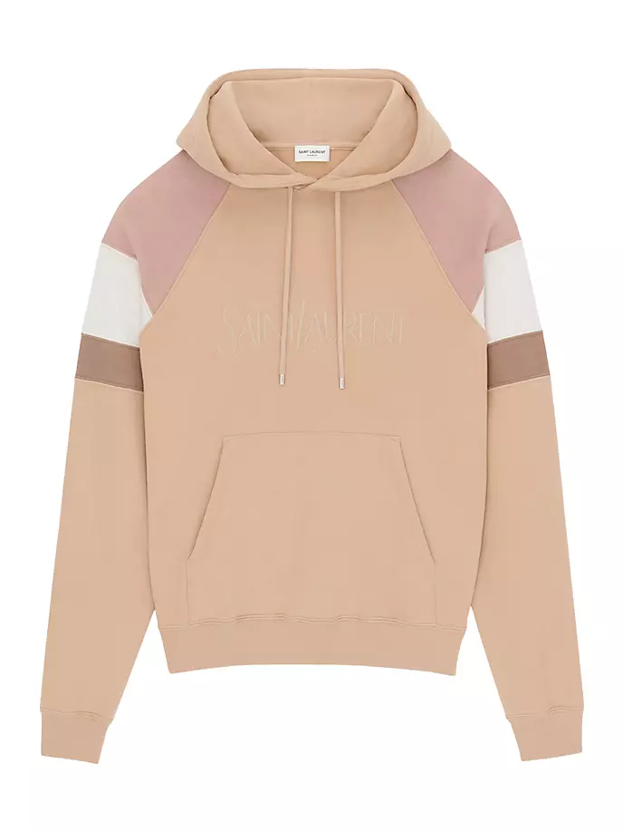 

Толстовка с капюшоном Saint Laurent, цвет rose givre