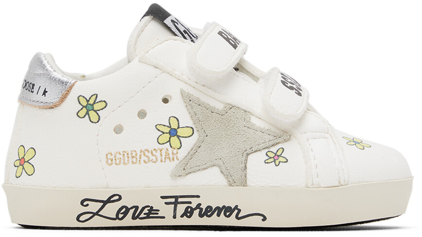 

Детские белые школьные кроссовки Golden Goose