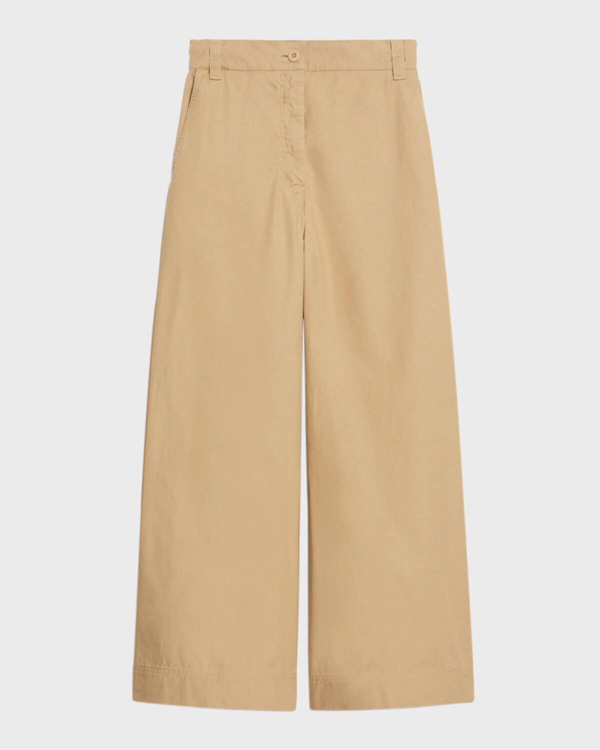 

Укороченные широкие хлопковые брюки Guidea Weekend Max Mara, бежевый