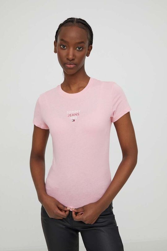 

Футболка Томми Джинс Tommy Jeans, розовый