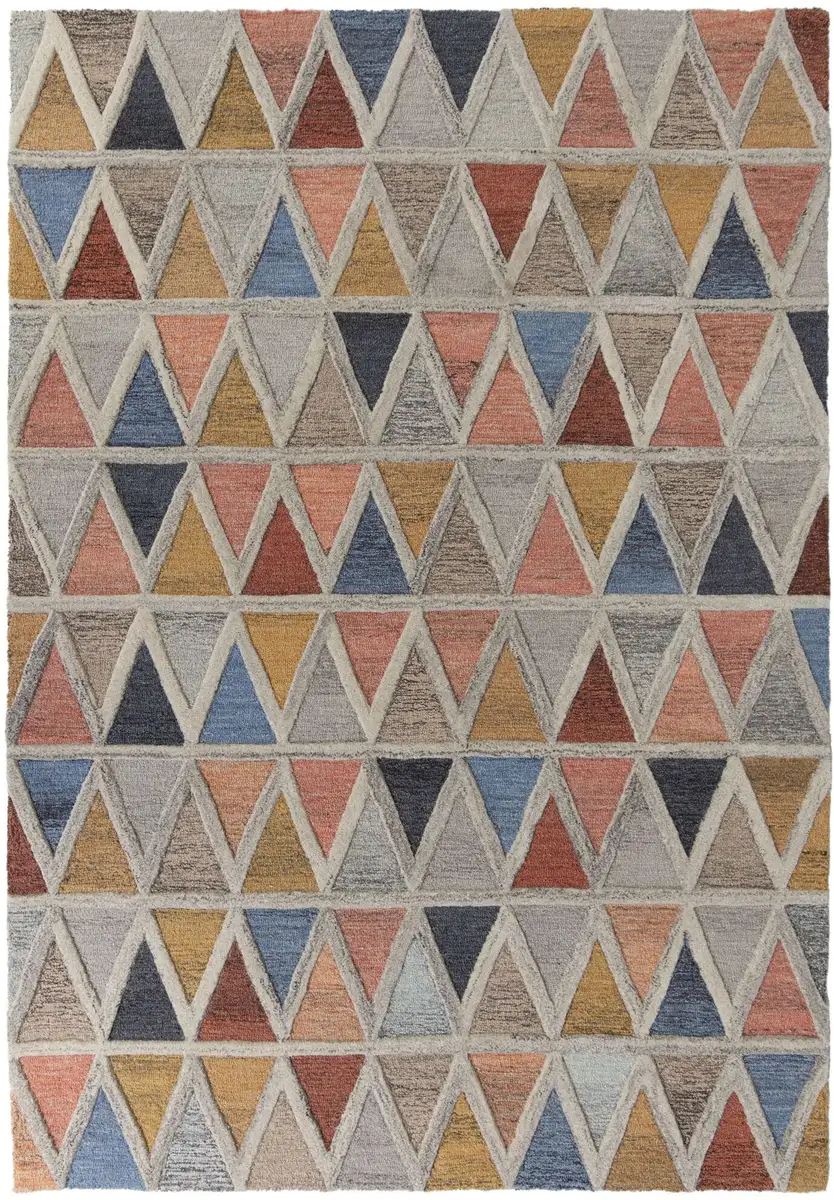 

Шерстяной ковер FLAIR RUGS "Moretz", прямоугольный, 100% шерсть, геометрический рисунок, разноцветный, подходит для пола с подогревом 120х170 см, цвет multi