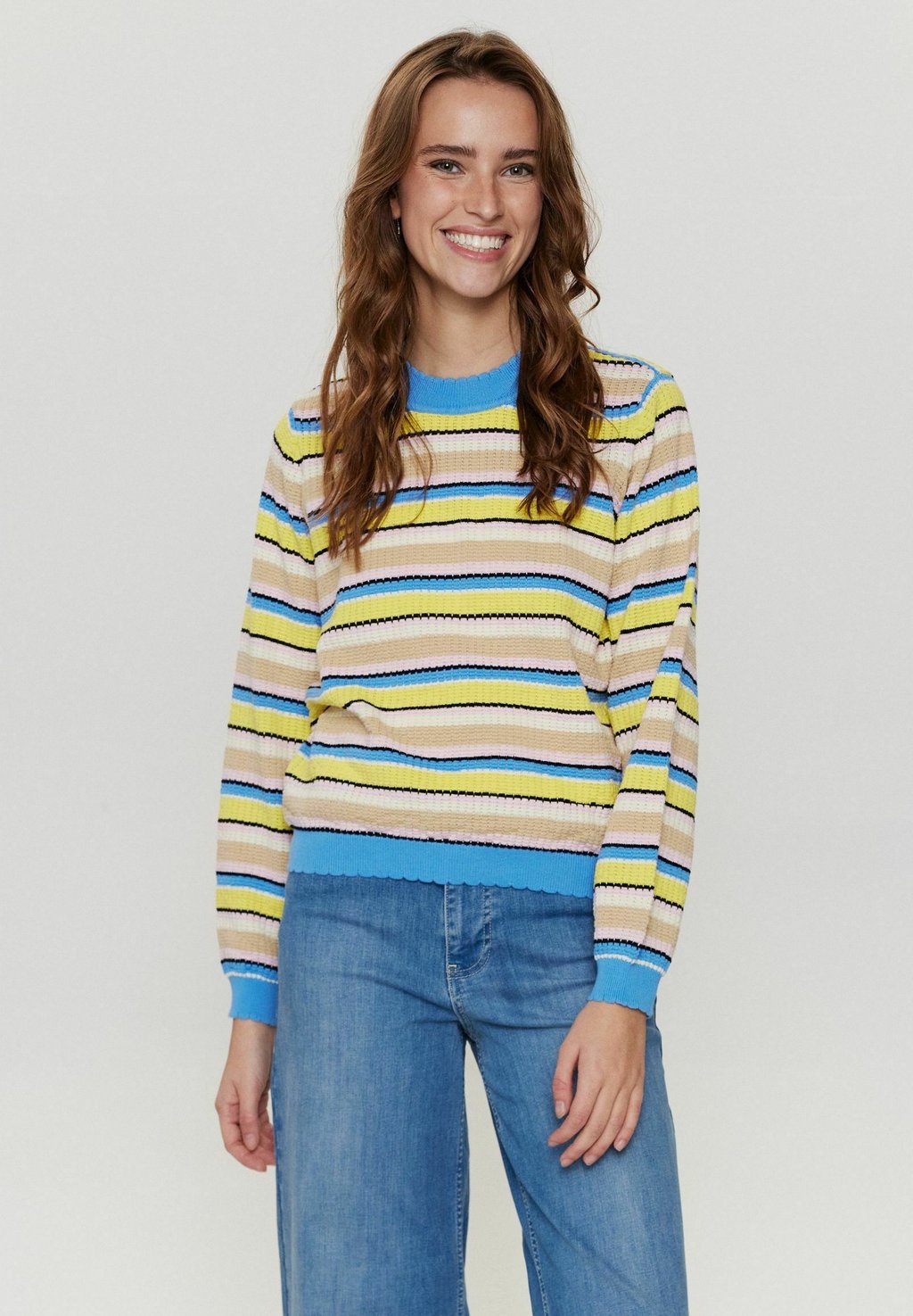 Вязаный свитер NUNIOLA Nümph, цвет limelight блузка рубашка nuavas nümph цвет limelight