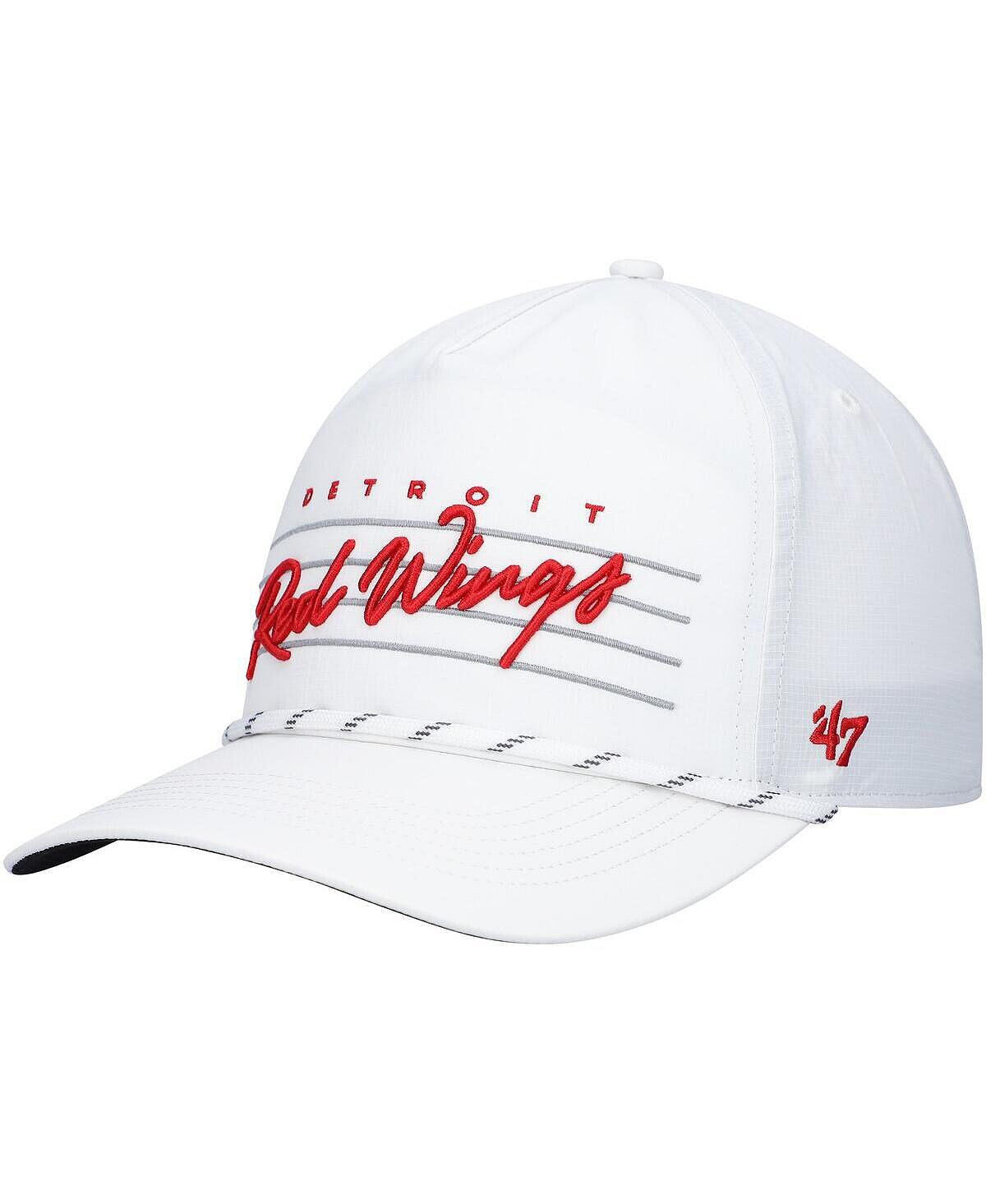 

Мужская белая кепка Detroit Red Wings Downburst Hitch Snapback '47 Brand