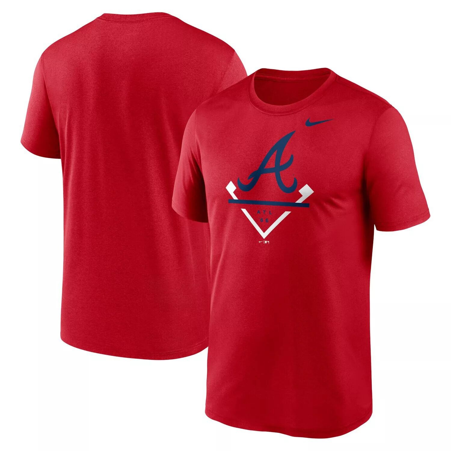 

Мужская красная футболка Nike Atlanta Braves Icon Legend, Красный