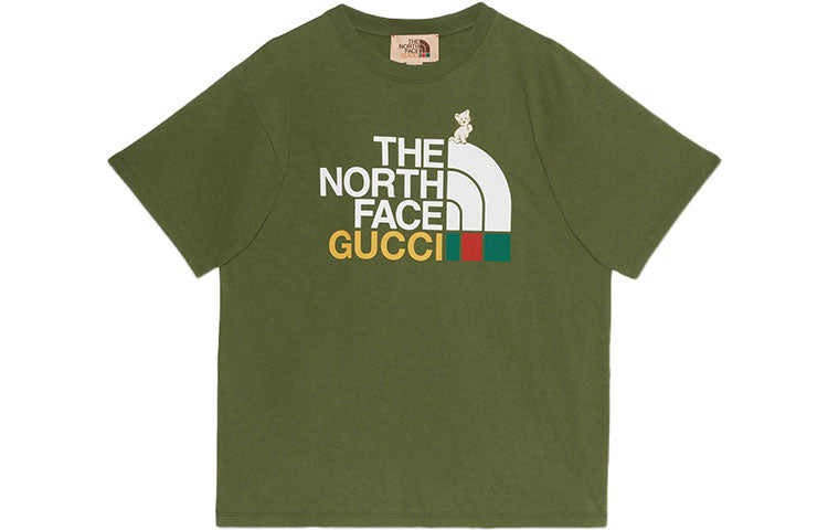 

Футболка Gucci x The North Face, темно-зеленый