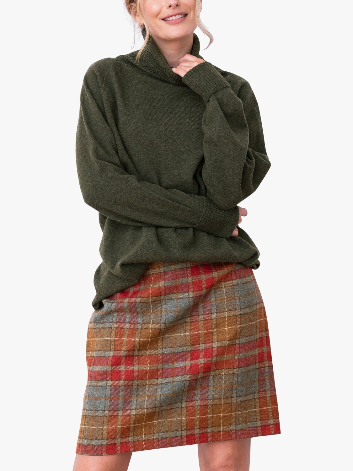 

Джемпер с воротником-стойкой Celtic & Co. Geelong, оливковый, Зеленый
