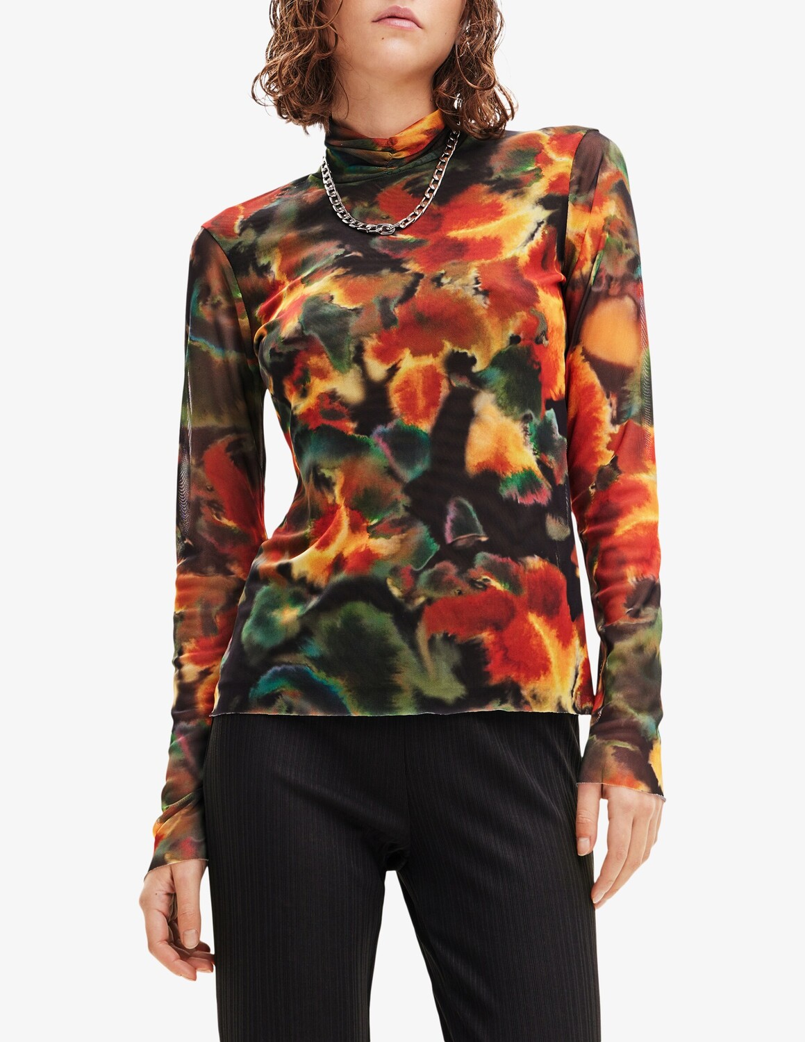 

Футболка Mountain с длинными рукавами Desigual, оливковый