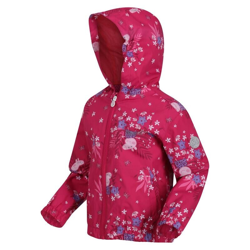 

Детская прогулочная куртка с капюшоном Peppa Muddy Puddle - розовый REGATTA, цвет rosa