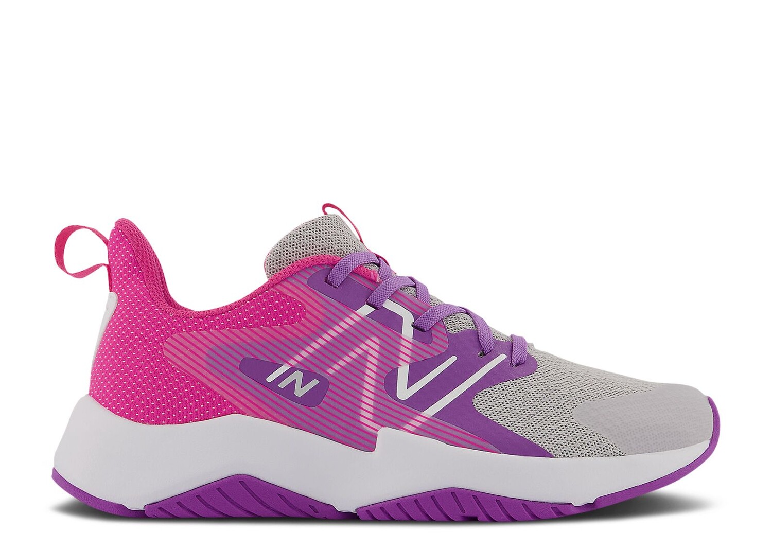 

Кроссовки New Balance Rave Run V2 Big Kid Wide 'Summer Fog Hi-Pink', серый