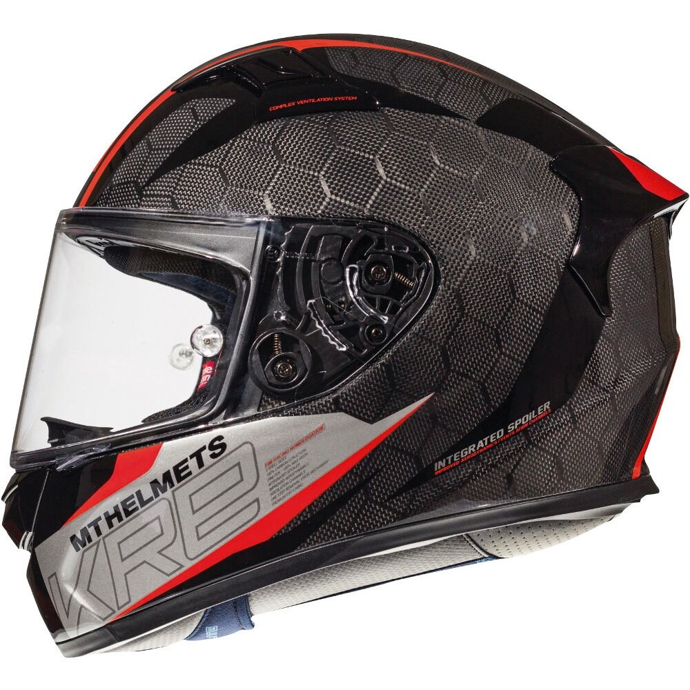 

Шлем полнолицевой MT Helmets KRE Snake Carbon 2.0, черный