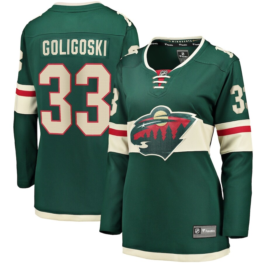 

Джерси Fanatics Branded Minnesota Wild, зеленый