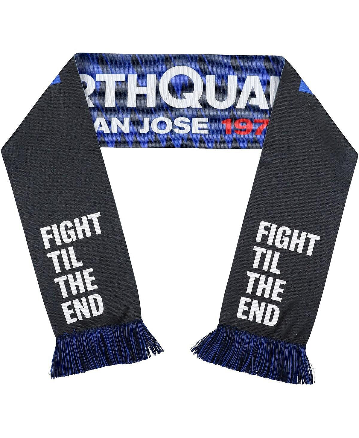 

Мужской и женский двусторонний шарф из джерси San Jose Earthquakes с крючками Ruffneck Scarves