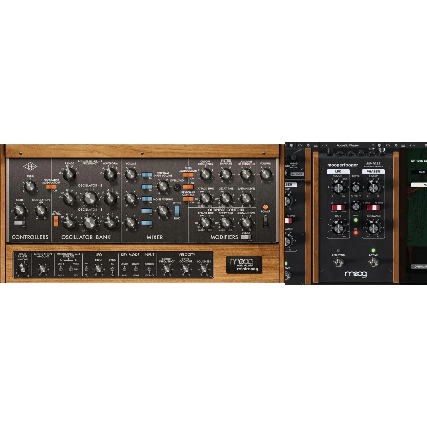 

Новый плагин Universal Audio UAD Moog Minimoog и плагин Moog MF-103S Phaser