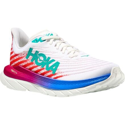 

Широкие беговые кроссовки Mach 5 мужские HOKA, цвет White/Flame