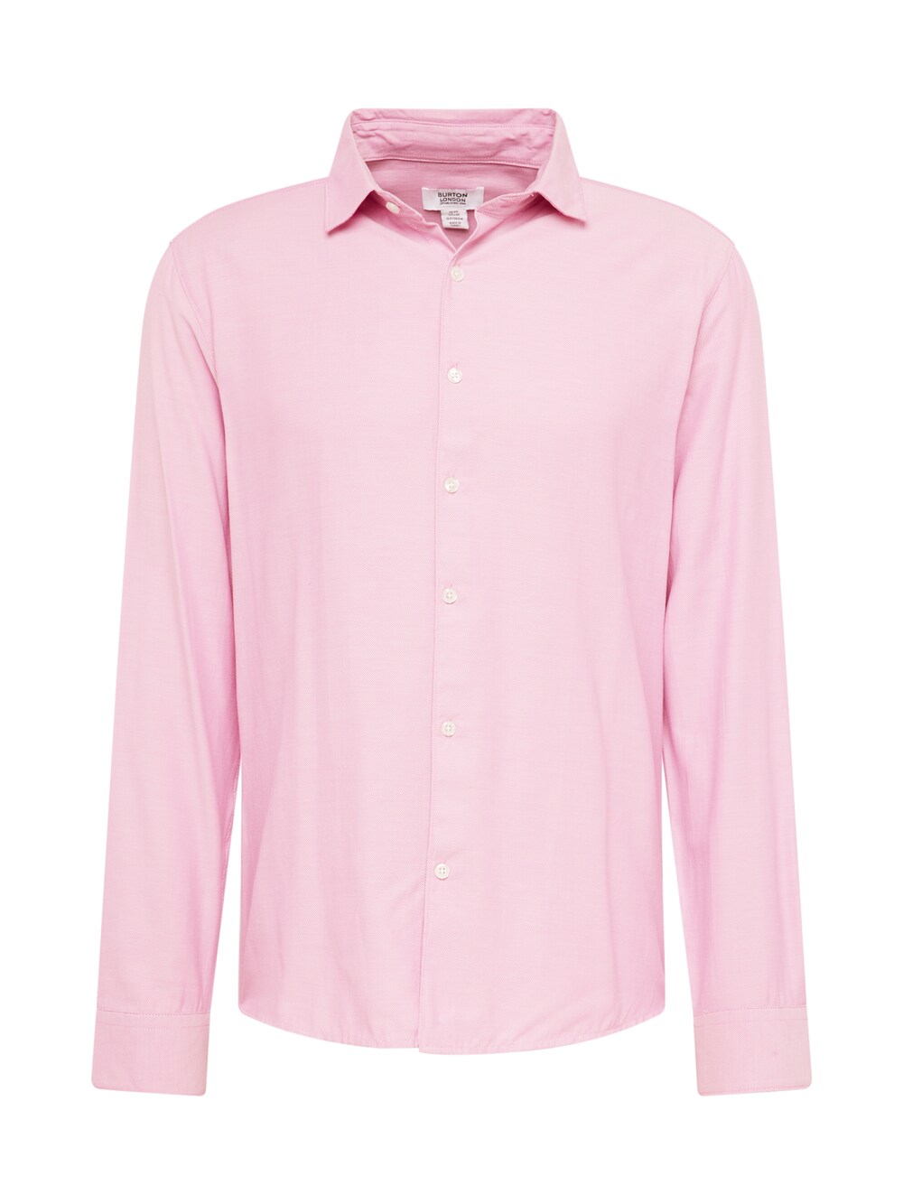 Рубашка узкого кроя на пуговицах BURTON MENSWEAR LONDON, розовый