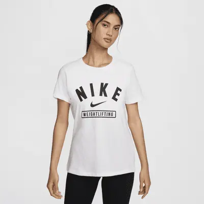 

Футболка Nike Women's Weightlifting T-Shirt, белый/черный