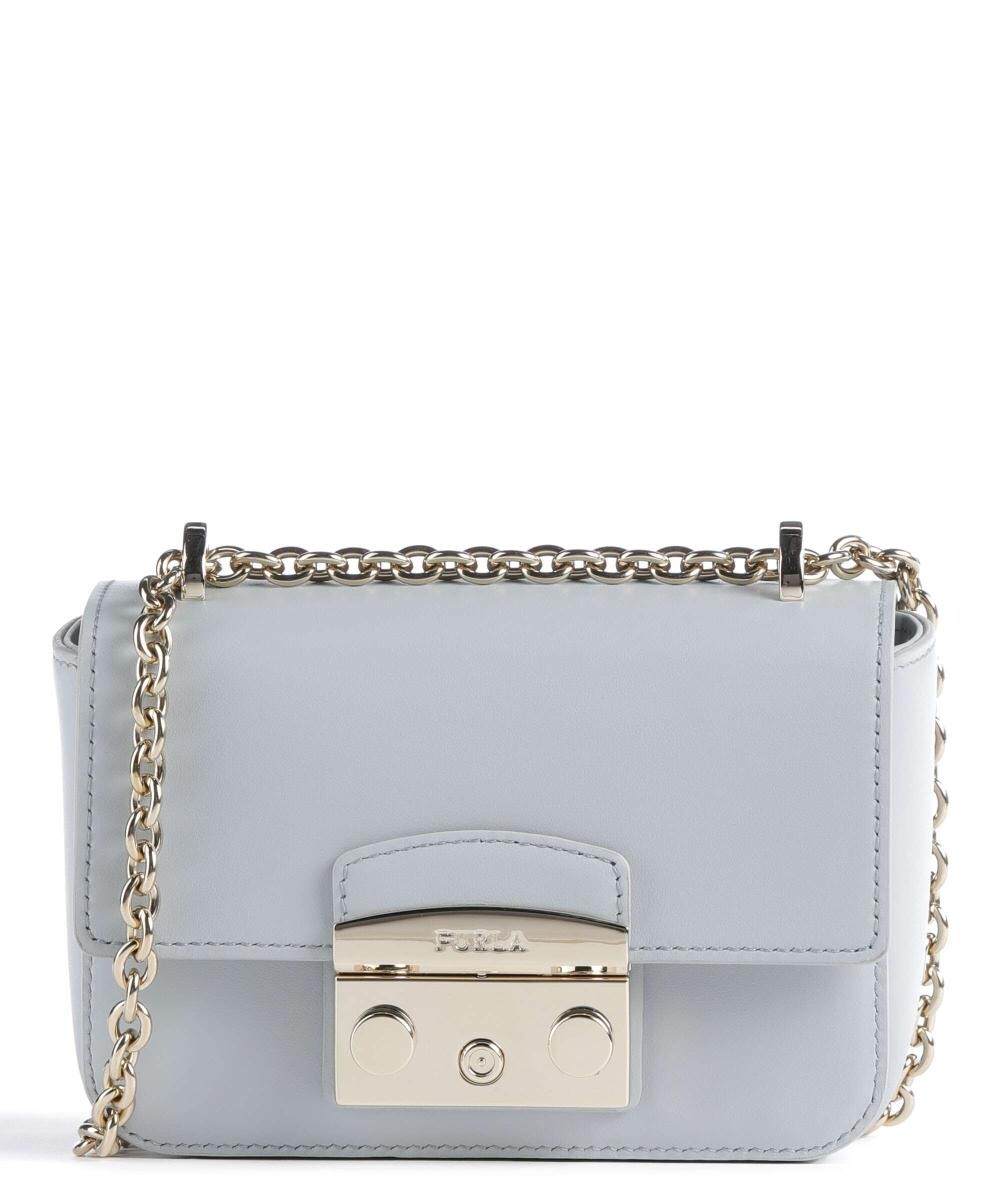 

Сумка через плечо Metropolis Mini из мелкозернистой кожи Furla, синий