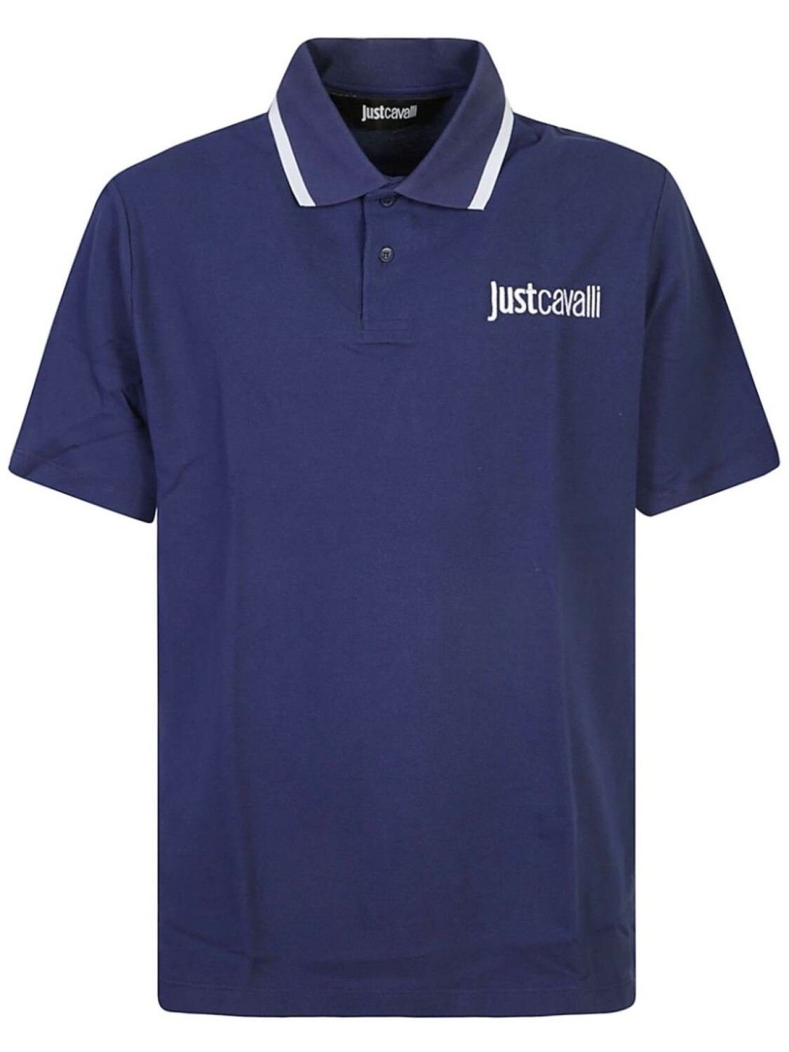 

Рубашка поло с вышитым логотипом Just Cavalli, синий