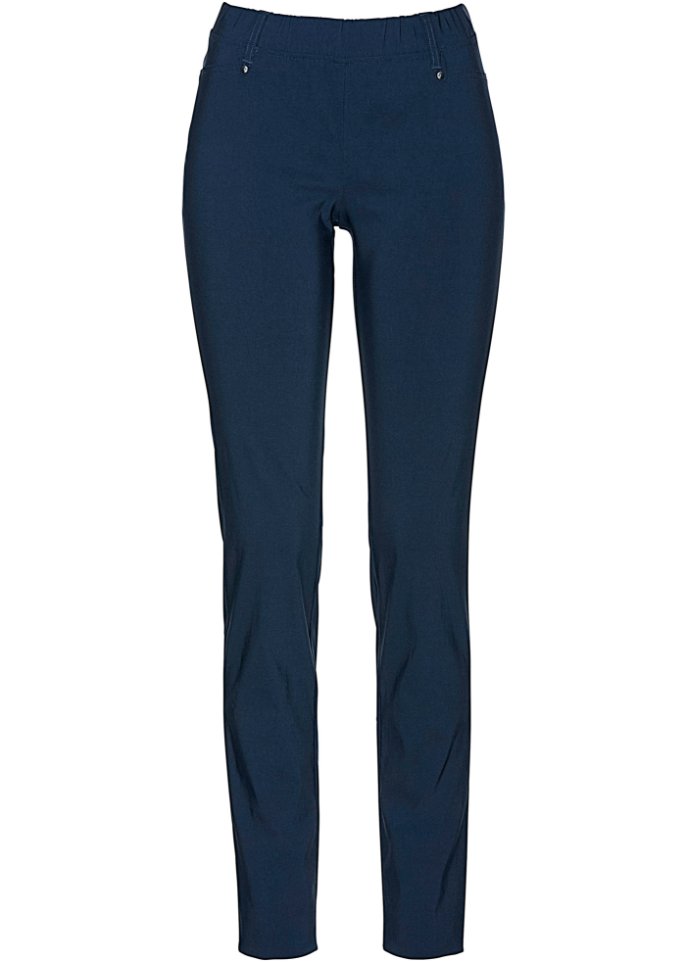 Эластичные брюки без застежки Bpc Selection, синий брюки bpc легкие 42 44 размер