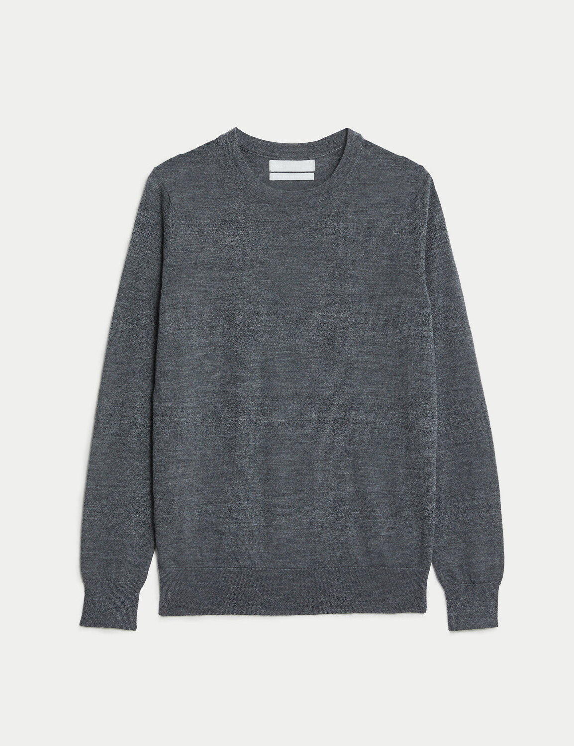 

Джемпер из чистой мериносовой шерсти с круглым вырезом Marks & Spencer