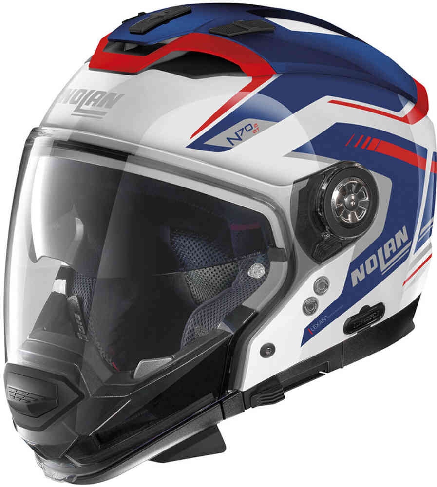

N70-2 GT Switchback Шлем N-Com Nolan, белый/красный/синий