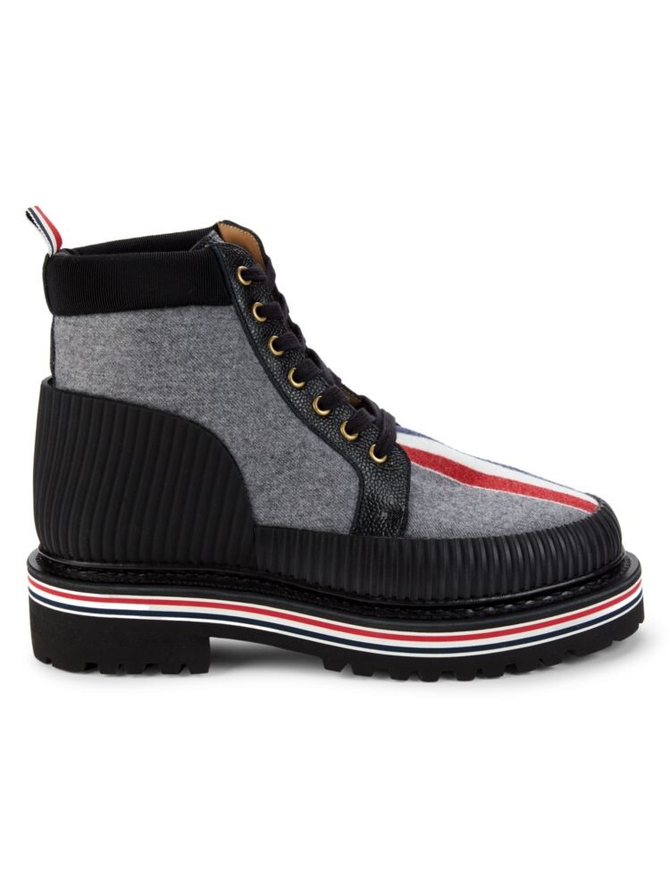 

Ботинки на платформе с выступами Thom Browne, серый