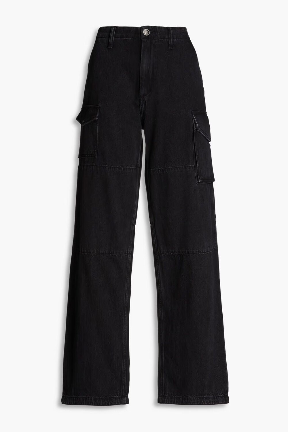 

Джинсы Nora широкого кроя с высокой посадкой Rag & Bone, черный