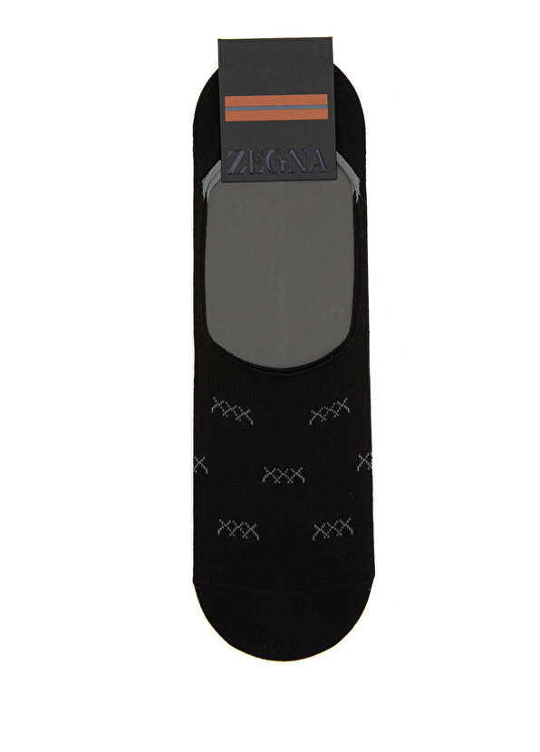 Черные мужские носки с рисунком Zegna