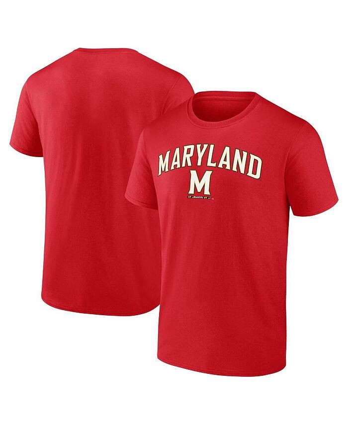 

Мужская красная футболка с логотипом Maryland Terrapins Campus Fanatics, красный